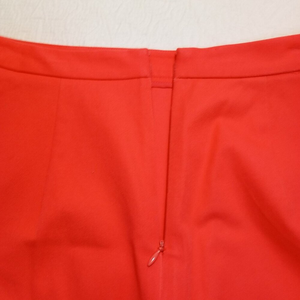Banana Republic Skirt Size 6 Coral Wrap Pencil Cotton Blend Womens - Picture 4 of 9